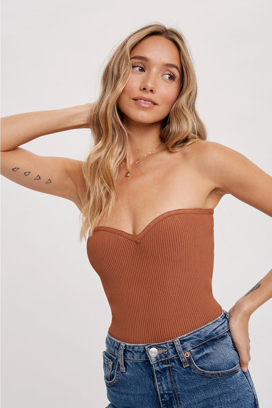Trend Notes | Ribbed Strapless Top