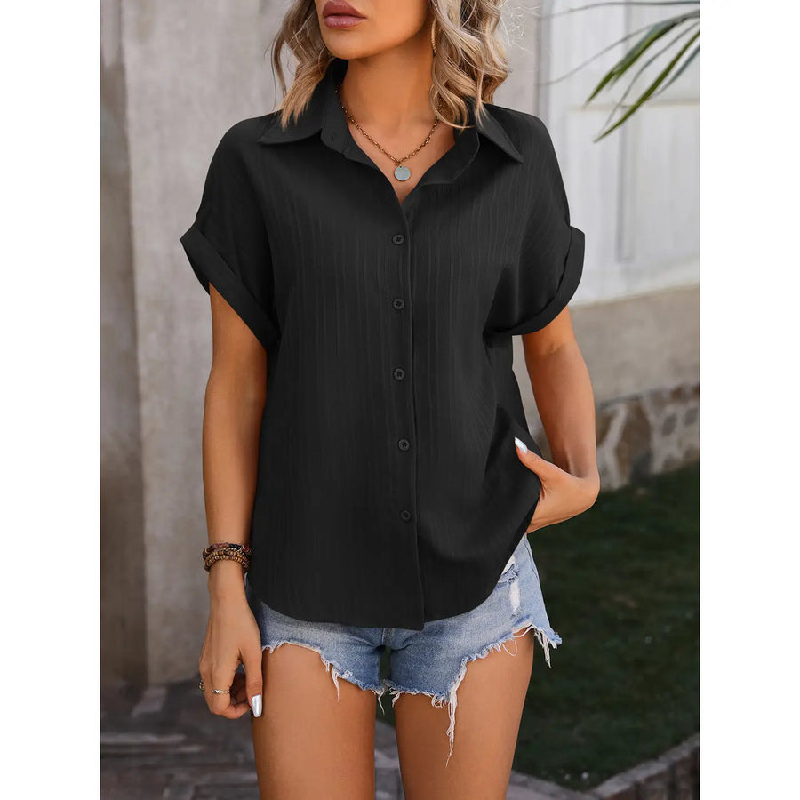 One 40 Seven | Shoulder Loose Short Sleeve Shirt