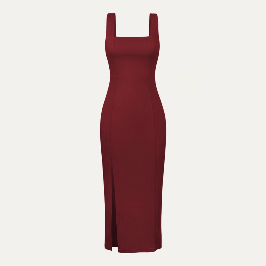Trend Notes | Square Neck Midi Dress