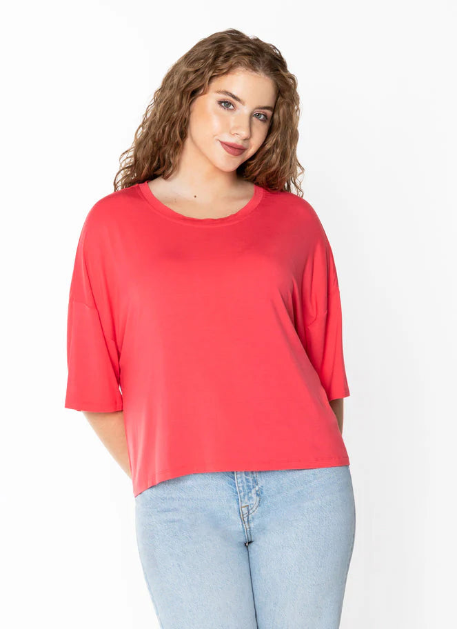 Cest Moi | Bamboo Crop Boxy Top