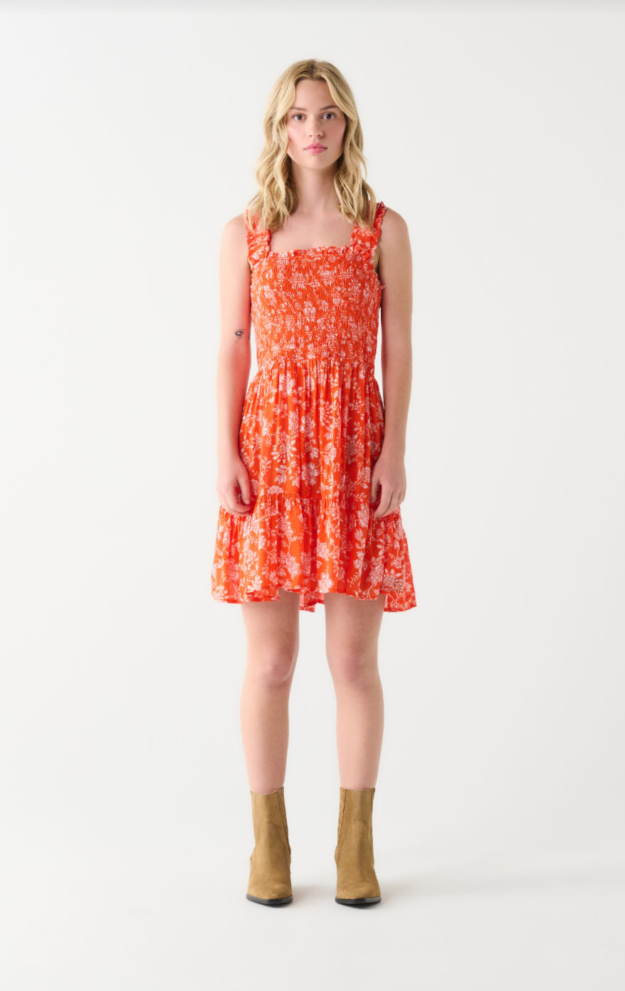 Dex | Smocked Bodice Mini Dress