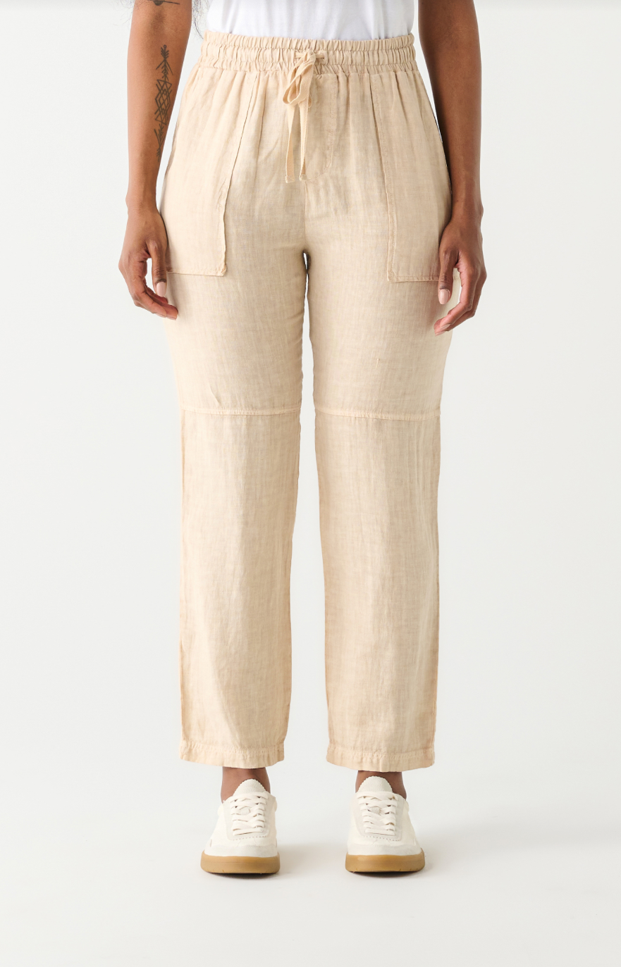 Dex | Utility Tie Waist Linen Trouser