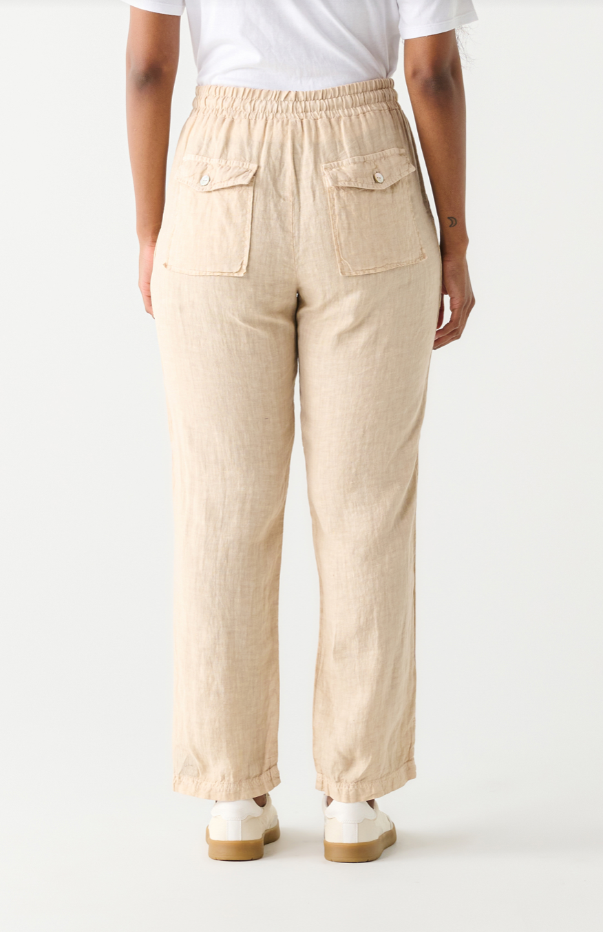 Dex | Utility Tie Waist Linen Trouser