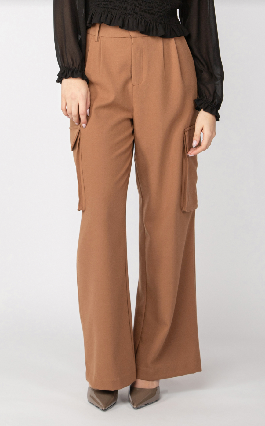 Black Tape | Wide Leg Cargo Trouser