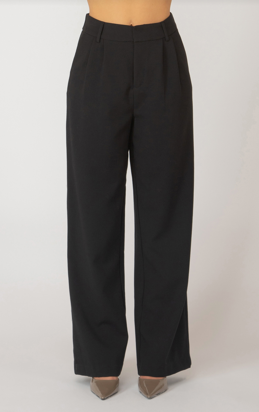 Black Tape | Wide Leg Trouser