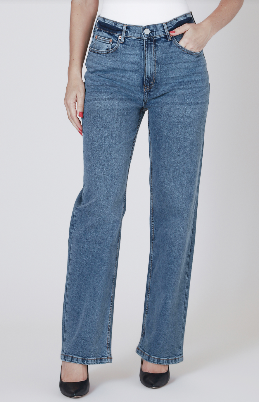 Dex | Frayed Hem Straight Leg Jean