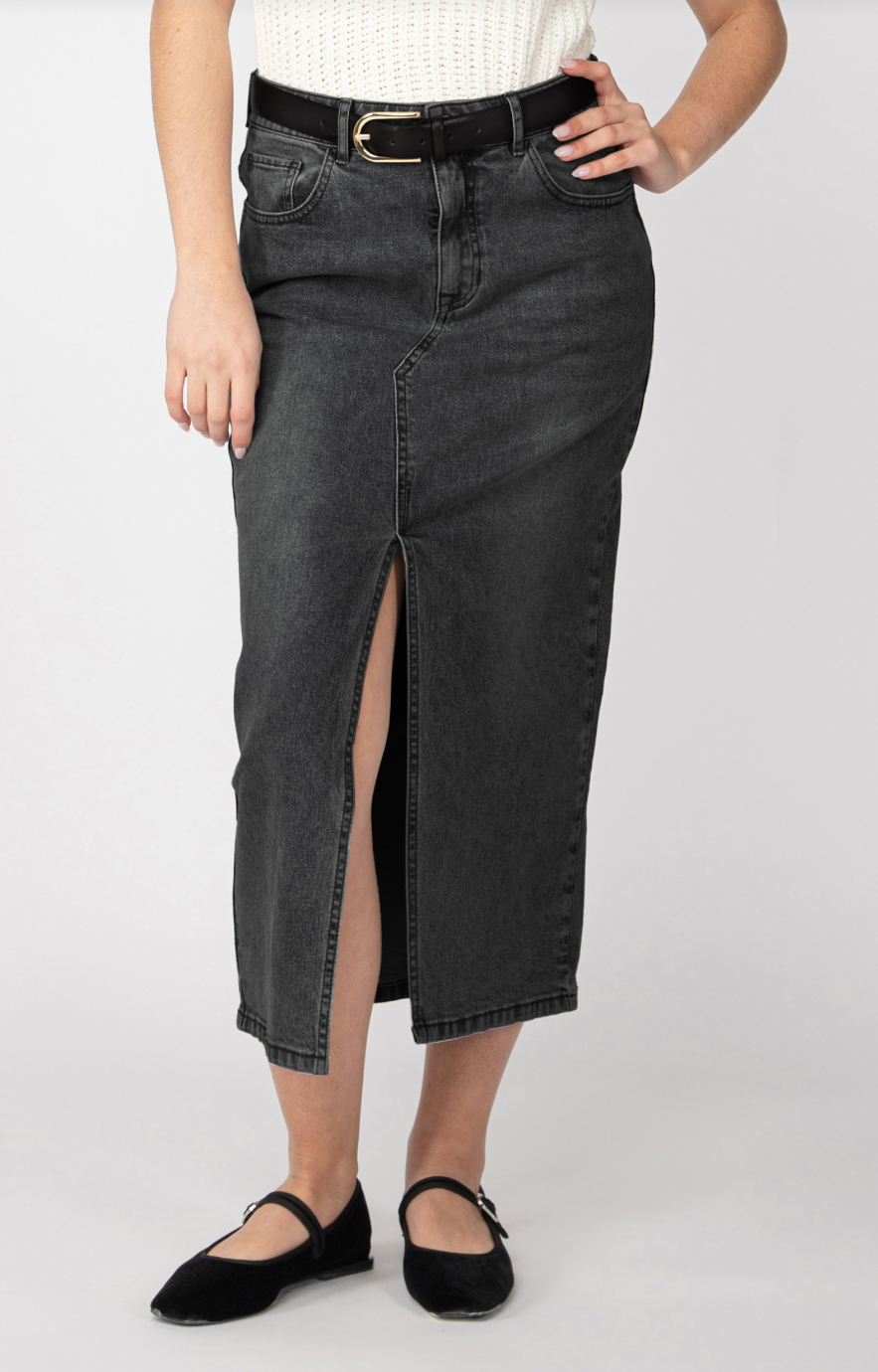 Dex | Denim Maxi Skirt