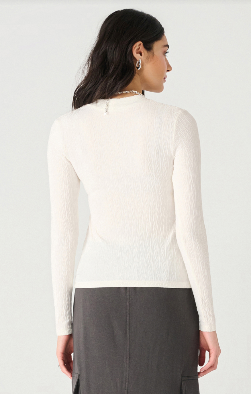 Dex | Textured Twist Front Top