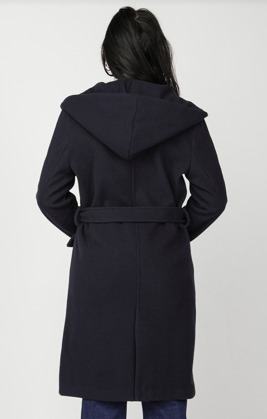 Black Tape | Hooded Trench Coat