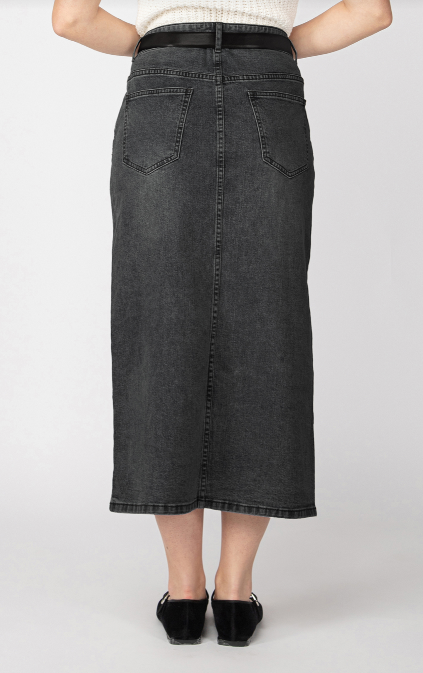 Dex | Denim Maxi Skirt