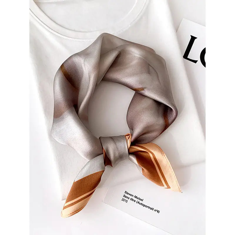 Stylish Contrast | Silk Scarf