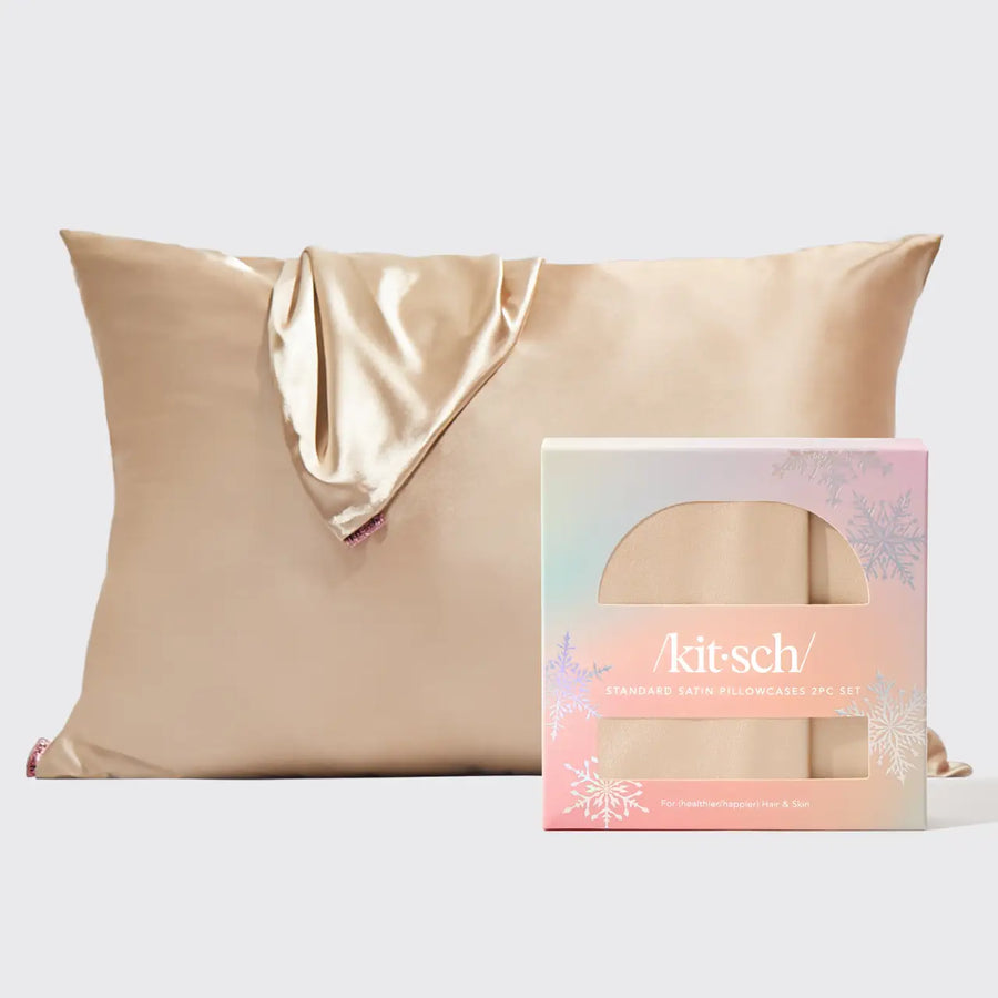 Kitsch | Holiday Standard Pillowcase 2pc - Champagne