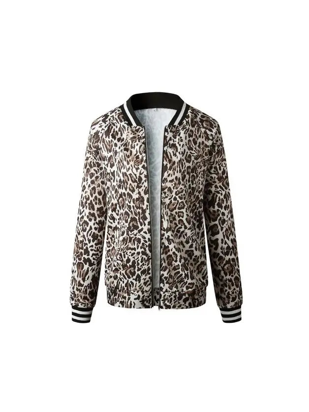 Trend Notes | Leopard Printed Zip Up Jacket