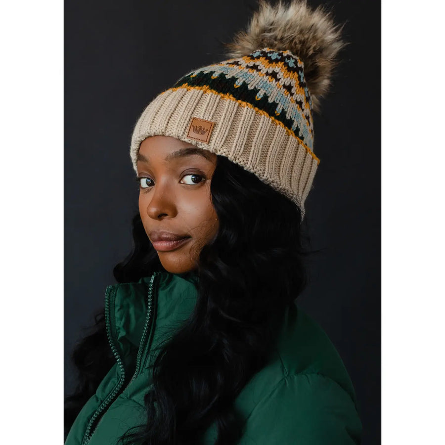 Panache Apparel | Patterned Pom Hat