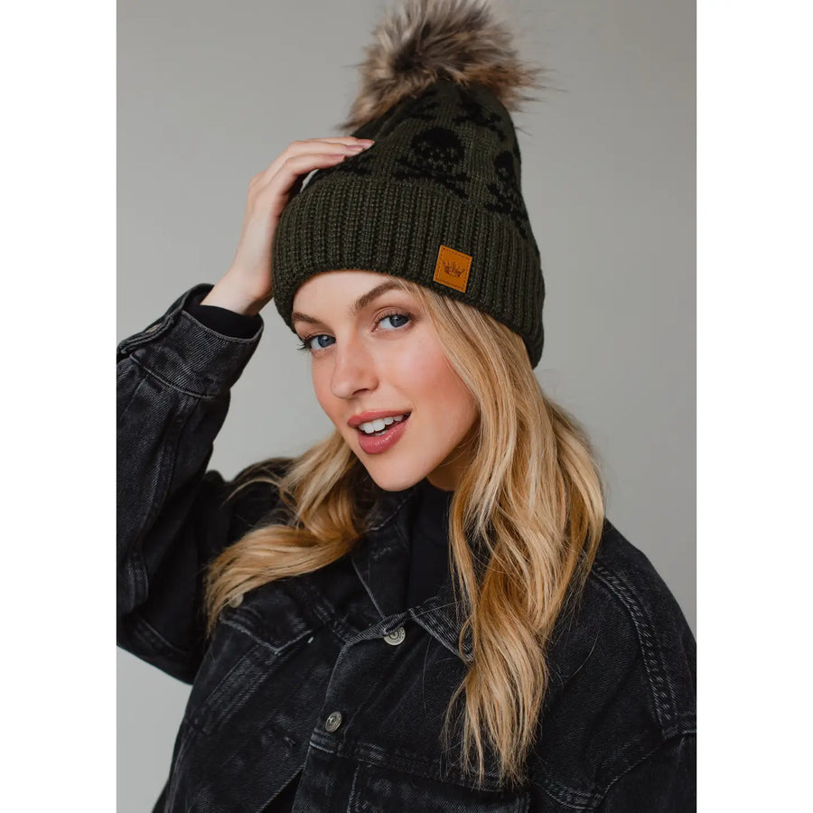 Panache Apparel | Patterned Pom Hat