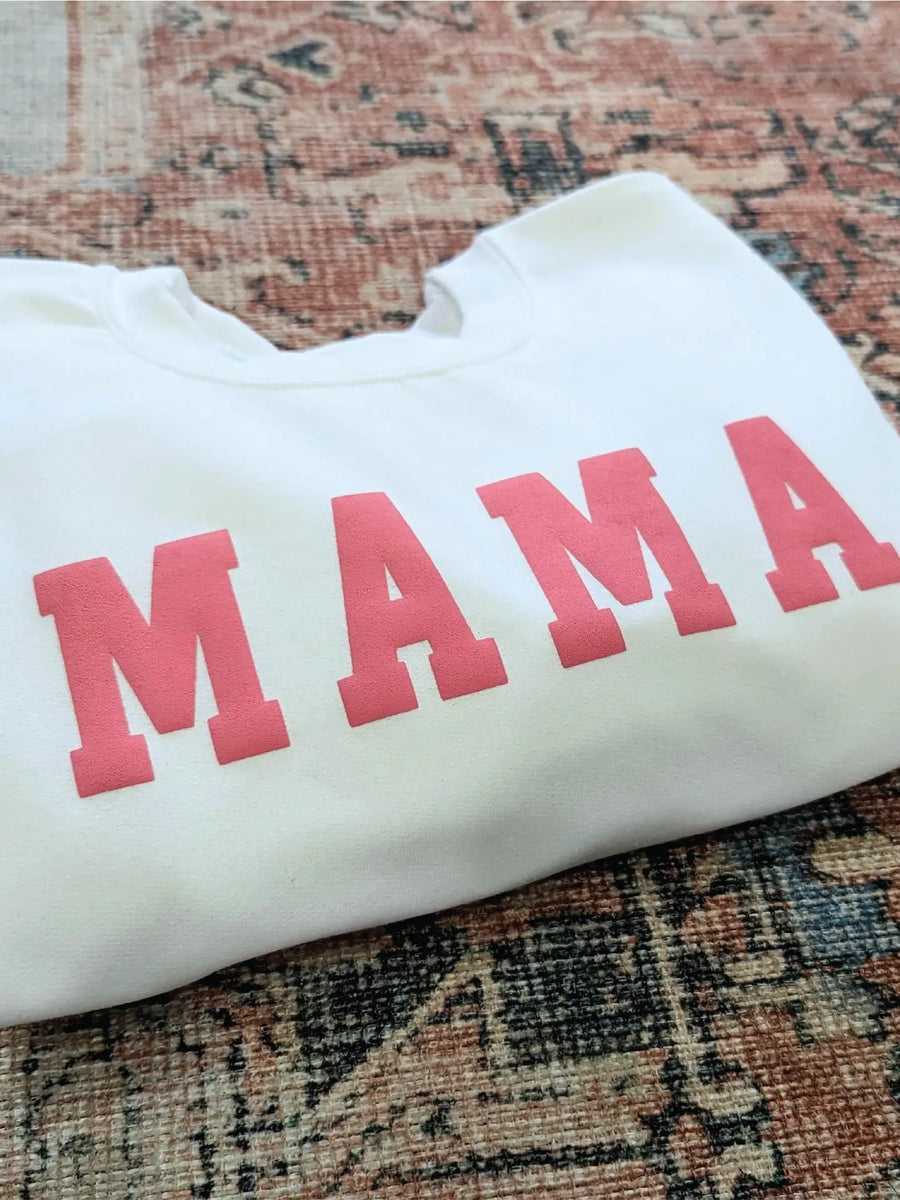 Trend Notes |Mama Sweatshirt Puff Print Crewneck