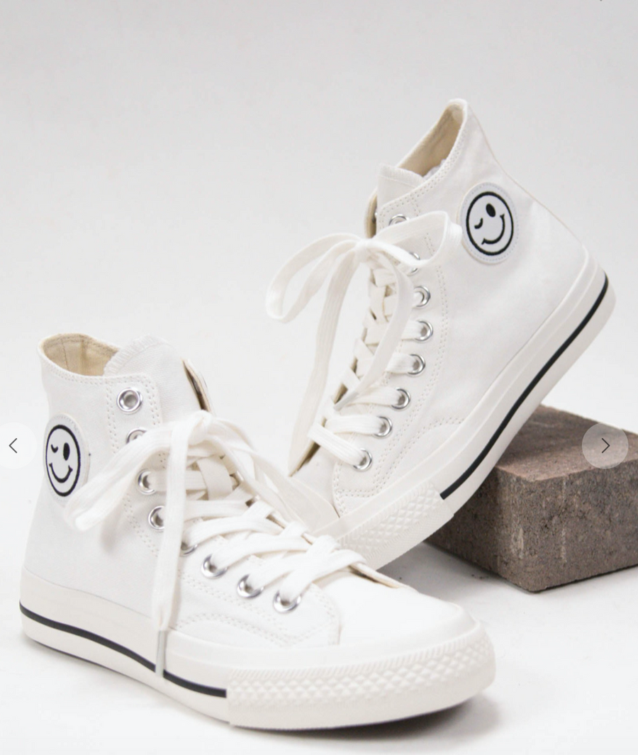 Smiley Patch Sneakers